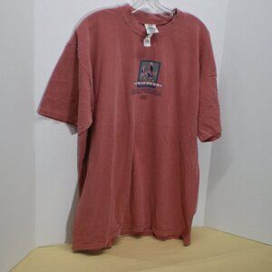 San Diego California USA Muted Red Tee Shirt, Size XL